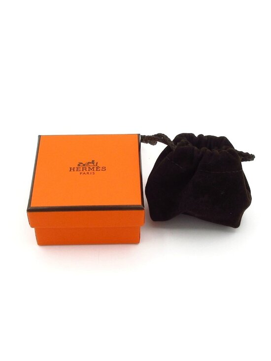 Hermès Paris Gold Horsebit Scarf Ring 90s Hermès Scarf Ring  Hermes Scarf Ring Quadrige Gold Black Twilly